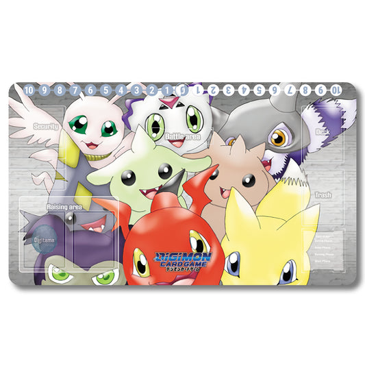 Board Game Culumon Playmat - Digimon Size 23.6X13.7in Play mats Compatible for TCG DTCG CCG Trading Card Game