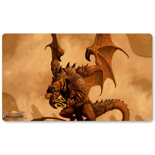 Board Game Peripheral- Dragon Mage -MTG Playmat Size 23.6X13.7in Play mats Compatible for TCG RPG CCG Trading Card Game