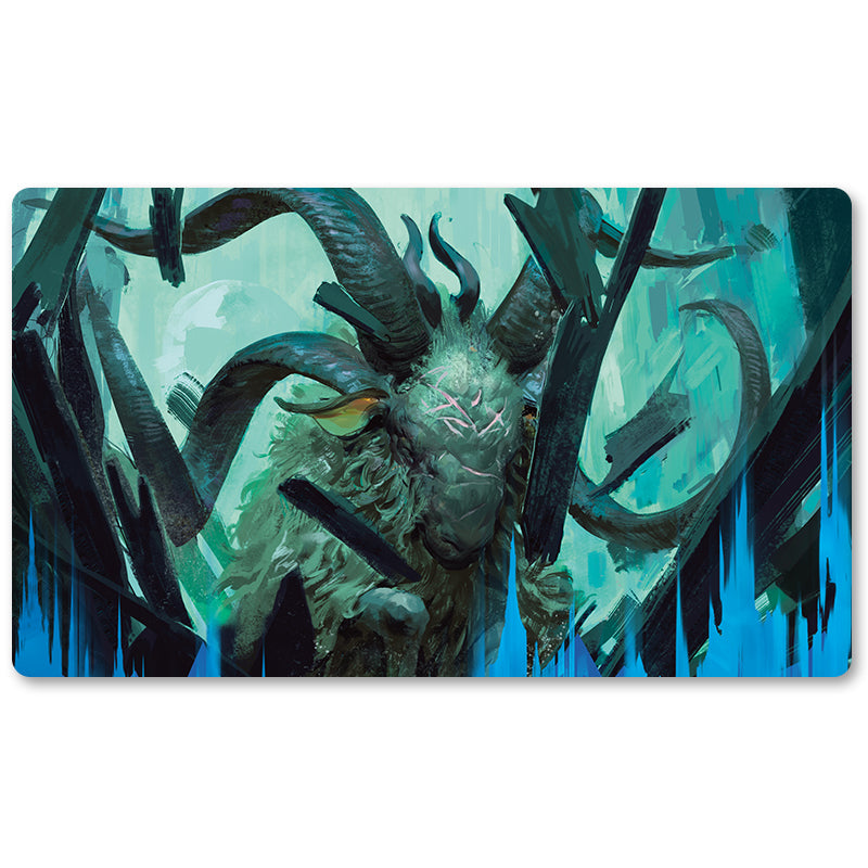 Magic The Gathering Peripheral- Gatebreaker Ram -MTG Playmat Size 23.6X13.7in Play mats Compatible for TCG RPG CCG Trading Card Game