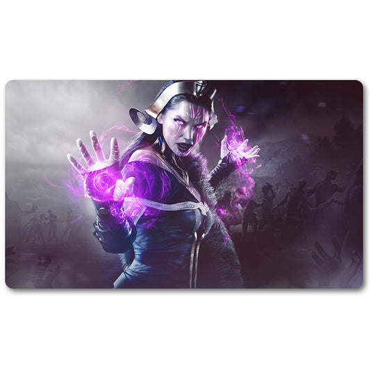 Board Game Peripheral- LILIANA  -MTG Playmat Size 23.6X13.7in Play mats Compatible for TCG RPG CCG Trading Card Game