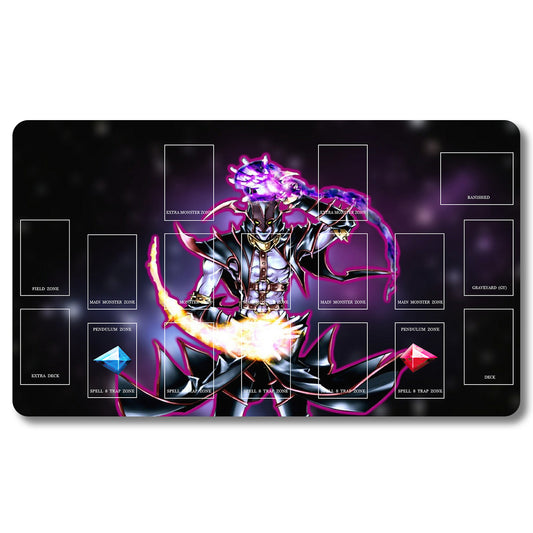 YUGIOH Peripheral - 427953- Yugioh Playmat Size 23.6X13.7in Play mats Compatible for TCG OCG CCG Trading Card Game