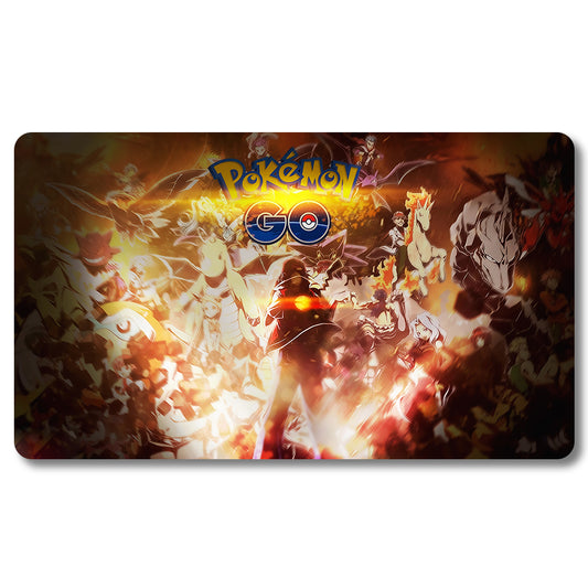 PTCG Peripheral - 745241- Pokemon Playmat Size 23.6X13.7in Play mats Compatible for TCG MTG RPG CCG Trading Card Game