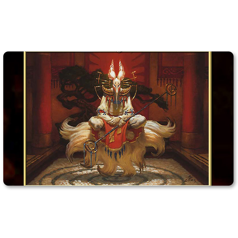 Magic The Gathering Peripheral- Eight-And-A-Half Tails -MTG Playmat Size 23.6X13.7in Play mats Compatible for TCG RPG CCG Trading Card Game