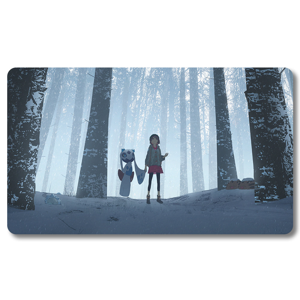 Board Game Yoly Playmat- Pokemon Size 23.6X13.7in Play mats Compatible for TCG MTG RPG CCG Trading Card Game