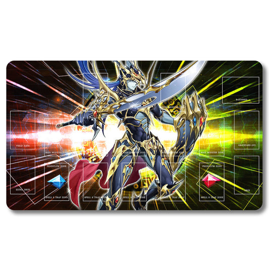 Tabulludo Ekstercentra - 409653- Yugioh Playmat Grandeco 23.6X13.7in Ludaj matoj Kongrua por TCG OCG CCG Komerca Kartludo