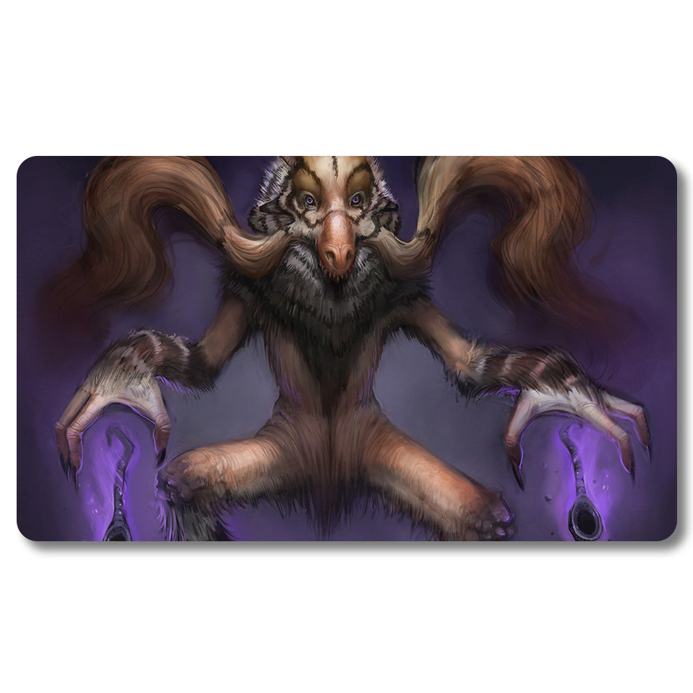 Board Game Alakazam Playmat - Pokemon Size 23.6X13.7in Play mats Compatible for TCG MTG RPG CCG Trading Card Game