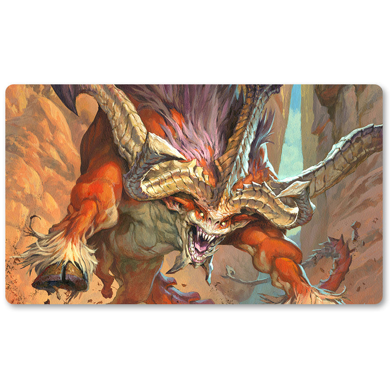 Board Game Peripheral- Marauding-Maulhorn  -MTG Playmat Size 23.6X13.7in Play mats Compatible for TCG RPG CCG Trading Card Game