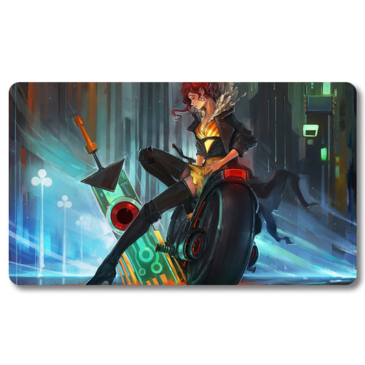 Board Game Steven Stone Playmat - Pokemon Size 23.6X13.7in Play mats Compatible for TCG MTG RPG CCG Trading Card Game