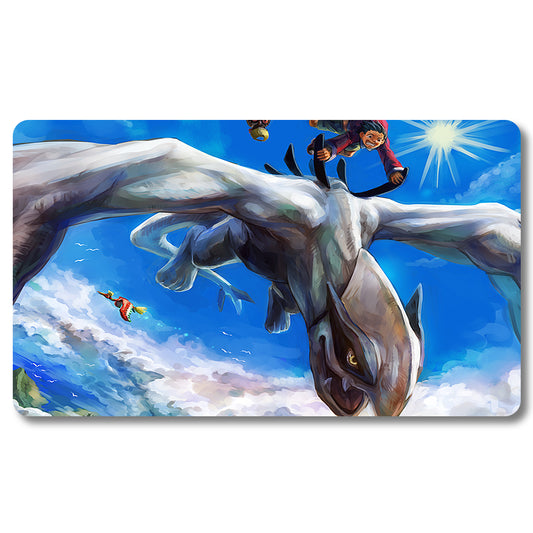 Board Game Peripheral - 294451 - Pokemon Playmat Size 23.6X13.7in Play mats Compatible for TCG MTG RPG CCG Trading Card Game