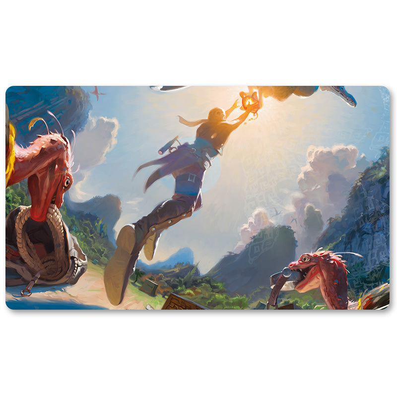 Board Game Peripheral- Blatant Thievery -MTG Playmat Size 23.6X13.7in Play mats Compatible for TCG RPG CCG Trading Card Game