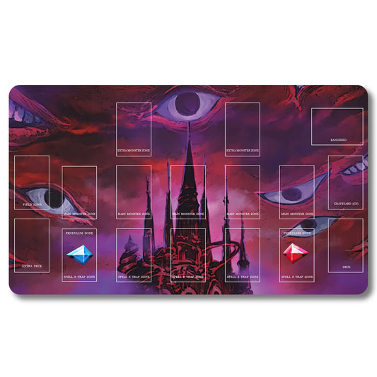 Tabulludo Ekstercentra - 166548- Yugioh Playmat Grandeco 23.6X13.7in Ludaj matoj Kongrua por TCG OCG CCG Komerca Kartludo