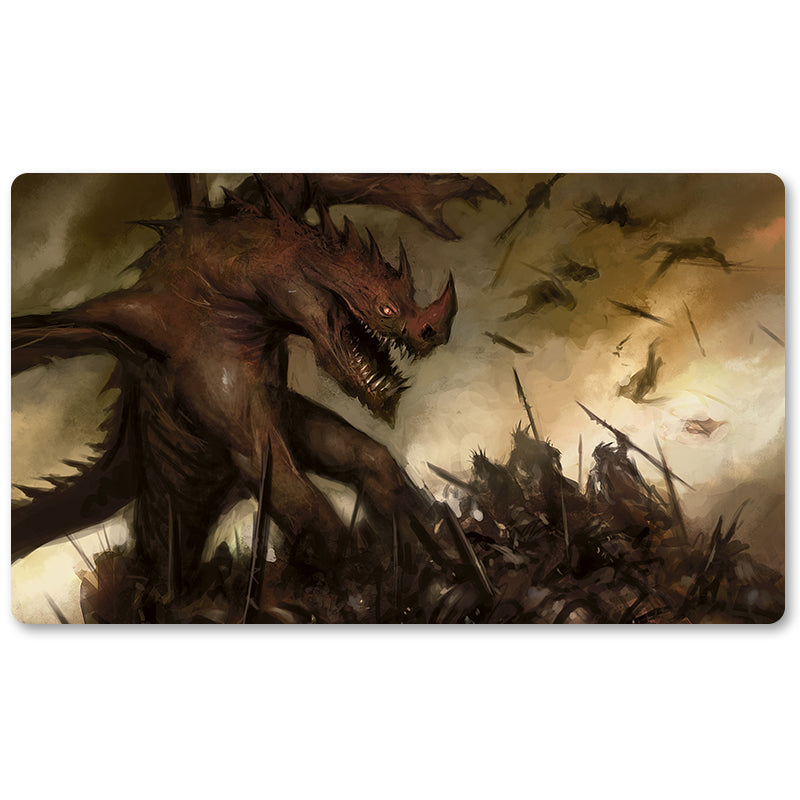 Magic The Gathering Peripheral- Suicidal Charge -MTG Playmat Size 23.6X13.7in Play mats Compatible for TCG RPG CCG Trading Card Game