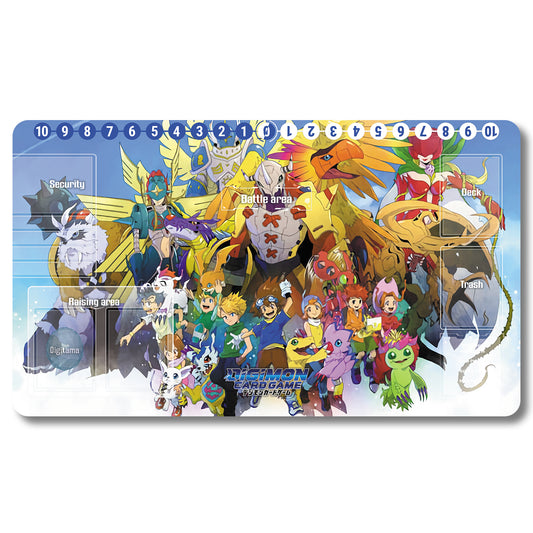 Board Game Rosemon Playmat - Digimon Size 23.6X13.7in Play mats Compatible for TCG DTCG CCG Trading Card Game