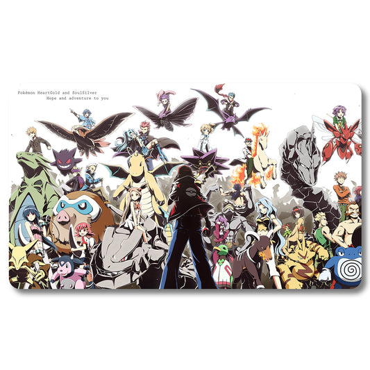 Board Game Peripheral - 473213- Pokemon Playmat Size 23.6X13.7in Play mats Compatible for TCG MTG RPG CCG Trading Card Game