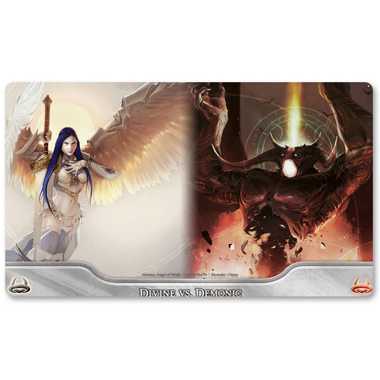 Board Game Peripheral- Requiem Angel-MTG Playmat Size 23.6X13.7in Play mats Compatible for TCG RPG CCG Trading Card Game