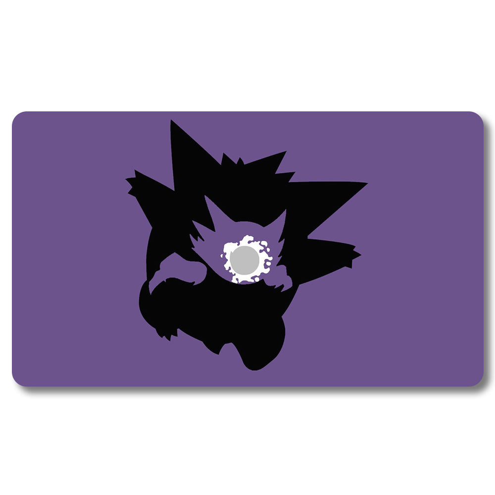 Board Game Gengar Playmat - Pokemon Size 23.6X13.7in Play mats Compatible for TCG MTG RPG CCG Trading Card Game