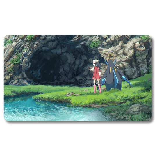 Board Game Empoleon Playmat - Pokemon Size 23.6X13.7in Play mats Compatible for TCG MTG RPG CCG Trading Card Game