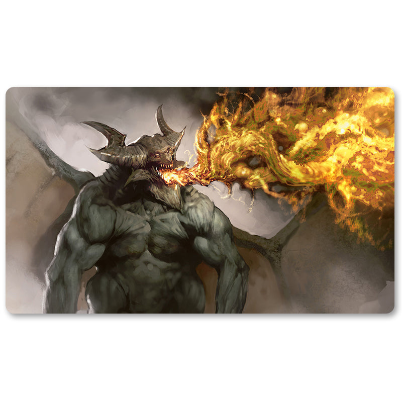 Board Game Peripheral- Breath-of-Malfegor -MTG Playmat Size 23.6X13.7in Play mats Compatible for TCG RPG CCG Trading Card Game