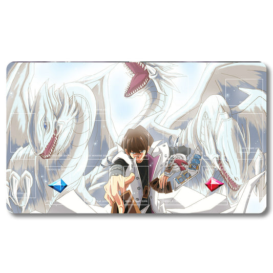 Tabulludo Ekstercentra - 547953- Yugioh Playmat Grandeco 23.6X13.7in Ludaj matoj Kongrua por TCG OCG CCG Komerca Kartludo