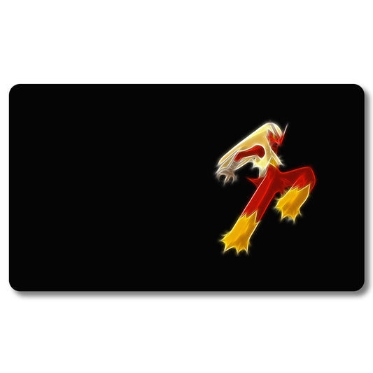 Board Game Blaziken Playmat- Pokemon  Size 23.6X13.7in Play mats Compatible for TCG MTG RPG CCG Trading Card Game