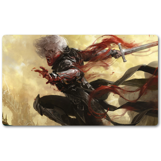 Magic The Gathering Peripheral- SORIN, VENGEFUL BLOODLORD-MTG Playmat Size 23.6X13.7in Play mats Compatible for TCG RPG CCG Trading Card Game