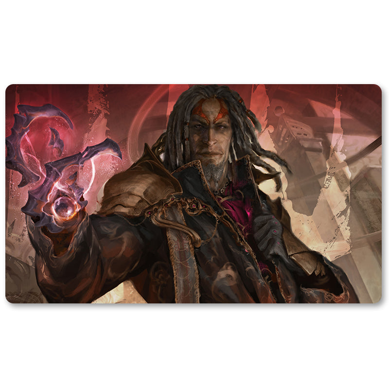 Board Game Peripheral- Tezzeret the Schemer -MTG Playmat Size 23.6X13.7in Play mats Compatible for TCG RPG CCG Trading Card Game