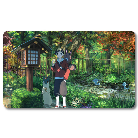 PTCG Peripheral - 830210- Pokemon Playmat Size 23.6X13.7in Play mats Compatible for TCG MTG RPG CCG Trading Card Game