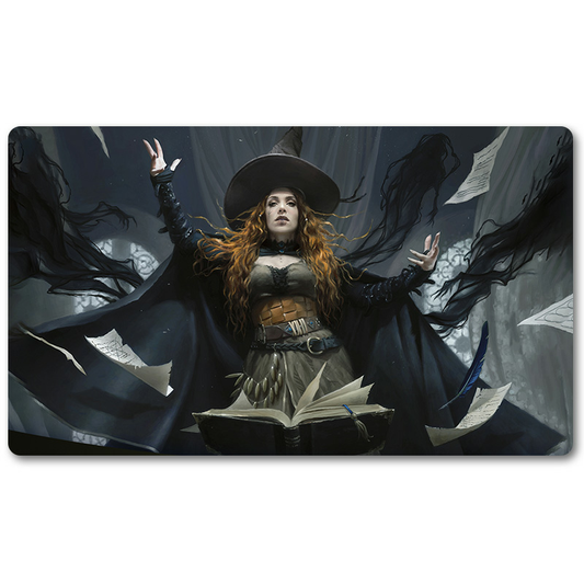 Magic The Gathering Peripheral- TASHA, THE WITCH QUEEN -MTG Playmat Size 23.6X13.7in Play mats Compatible for TCG RPG CCG Trading Card Game