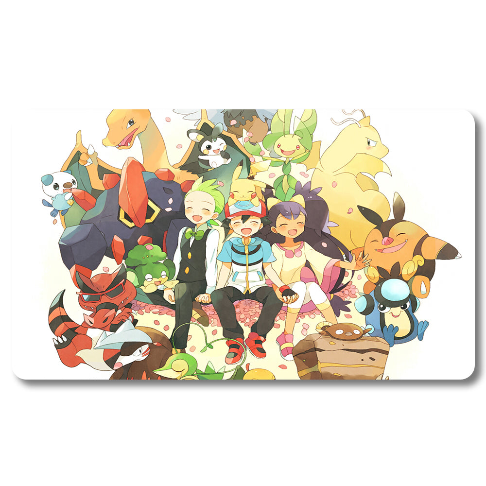 PTCG Peripheral - 648622- Pokemon Playmat Size 23.6X13.7in Play mats Compatible for TCG MTG RPG CCG Trading Card Game