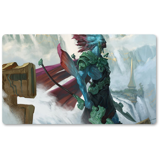 Board Game Peripheral- Kumena, Tyrant Of Orazca  -MTG Playmat Size 23.6X13.7in Play mats Compatible for TCG RPG CCG Trading Card Game