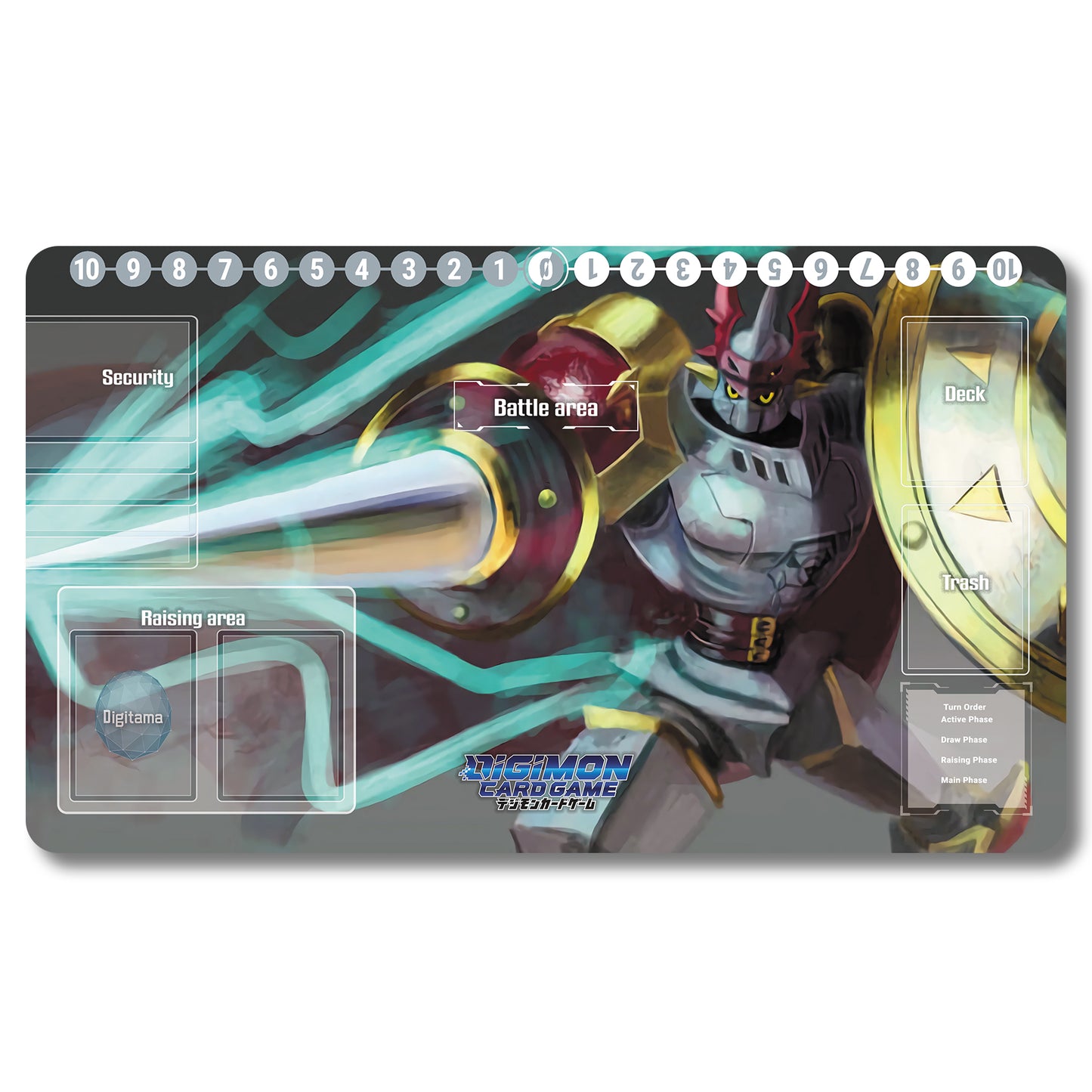 Board Game Peripheral - 89536587- Digimon Playmat Size 23.6X13.7in Play mats Compatible for TCG DTCG CCG Trading Card Game