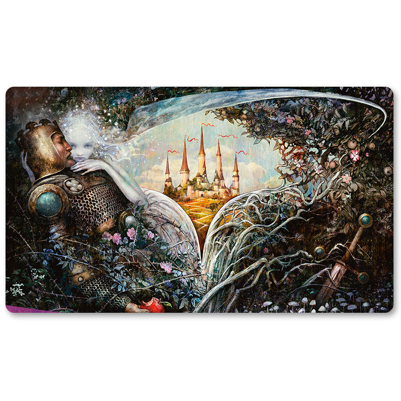 Magic The Gathering Peripheral- THRONE OF ELDRAINE TEASER -MTG Playmat Size 23.6X13.7in Play mats Compatible for TCG RPG CCG Trading Card Game