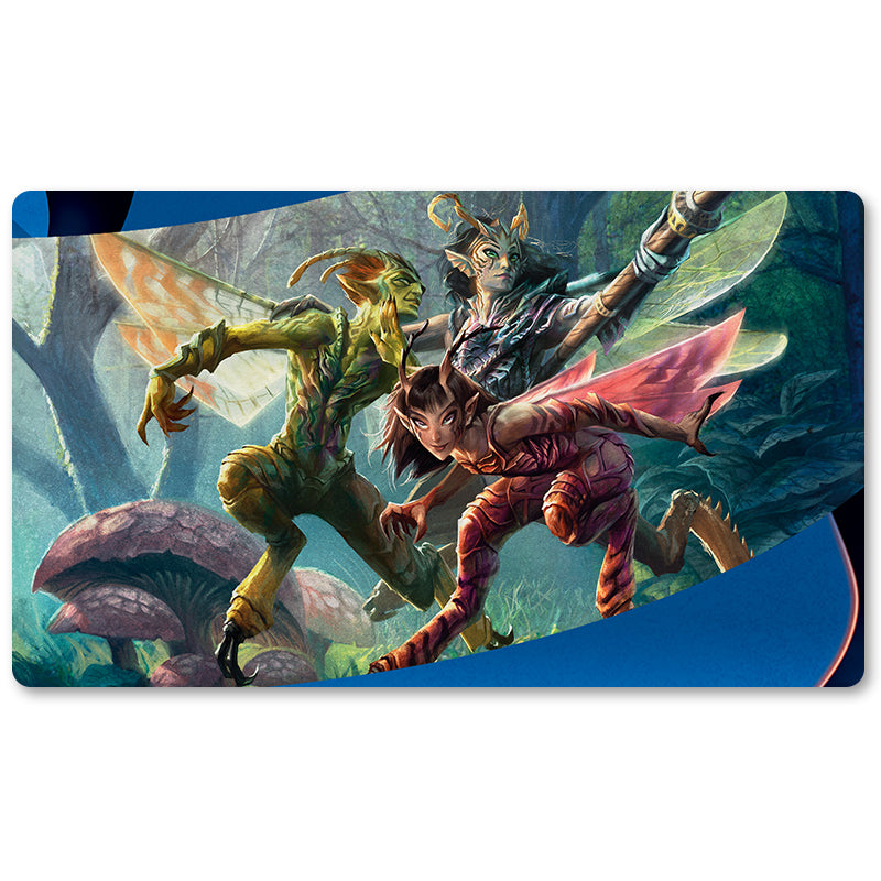 Board Game Peripheral- Vendilion Clique -MTG Playmat Size 23.6X13.7in Play mats Compatible for TCG RPG CCG Trading Card Game