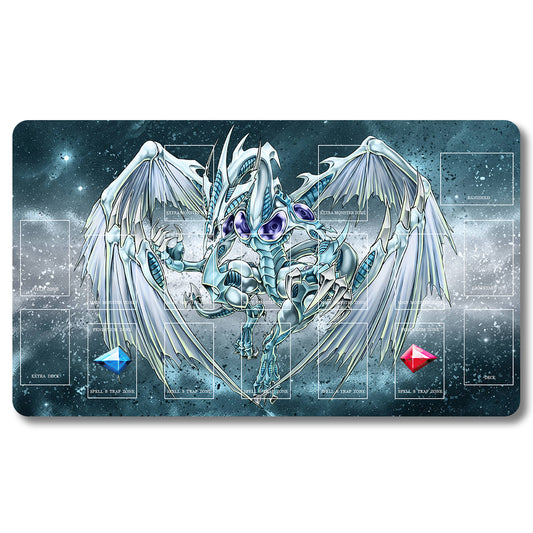 Tabulludo Ekstercentra - 549653- Yugioh Playmat Grandeco 23.6X13.7in Ludaj matoj Kongrua por TCG OCG CCG Komerca Kartludo