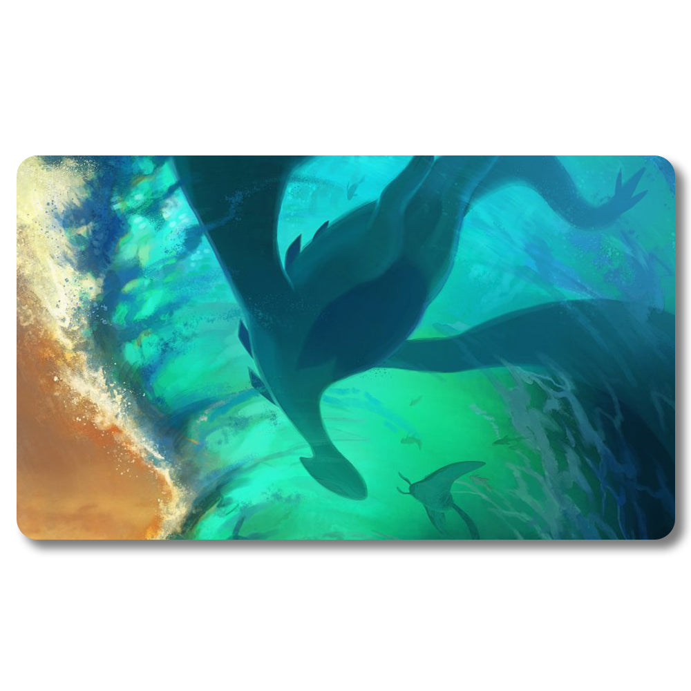 Board Game Lugia Playmat - Pokemon Size 23.6X13.7in Play mats Compatible for TCG MTG RPG CCG Trading Card Game