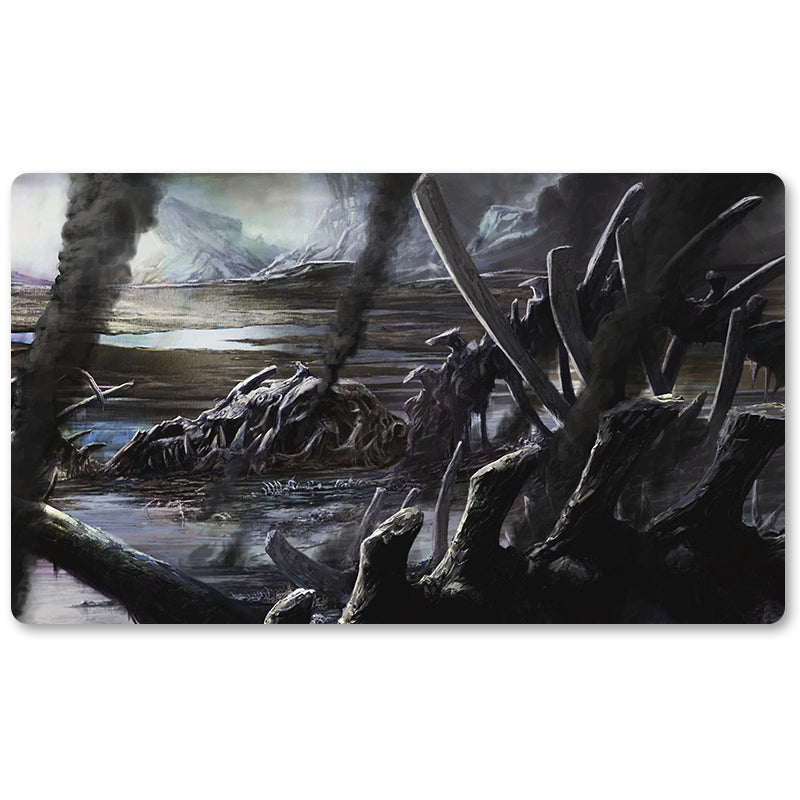 Board Game Peripheral- Polluted-Delta  -MTG Playmat Size 23.6X13.7in Play mats Compatible for TCG RPG CCG Trading Card Game