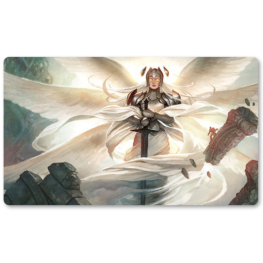 Magic The Gathering Peripheral- Iona, Shield of Emeria  -MTG Playmat Size 23.6X13.7in Play mats Compatible for TCG RPG CCG Trading Card Game