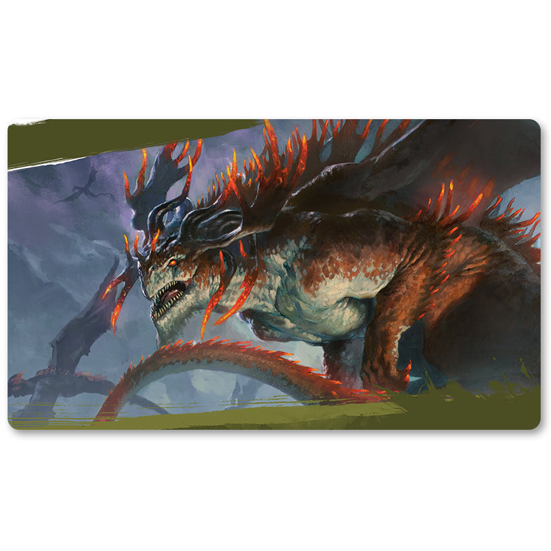 Magic The Gathering Peripheral- DRAGONLORD ATARKA -MTG Playmat Size 23.6X13.7in Play mats Compatible for TCG RPG CCG Trading Card Game