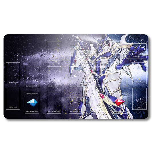 Tabulludo Ekstercentra - 323244- Yugioh Playmat Grandeco 23.6X13.7in Ludaj matoj Kongrua por TCG OCG CCG Komerca Kartludo