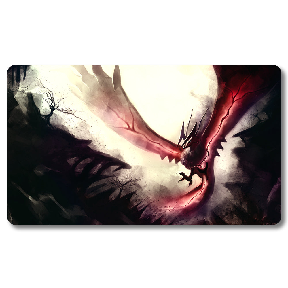 PTCG Yveltal Playmat- Pokemon Size 23.6X13.7in Play mats Compatible for TCG MTG RPG CCG Trading Card Game