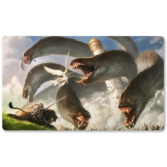 Board Game Peripheral- Apocalypse Hydra -MTG Playmat Size 23.6X13.7in Play mats Compatible for TCG RPG CCG Trading Card Game