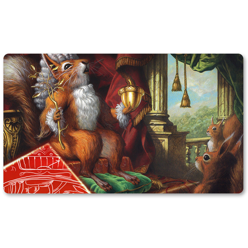 Board Game Peripheral- Earl Of Squirrel -MTG Playmat Size 23.6X13.7in Play mats Compatible for TCG RPG CCG Trading Card Game