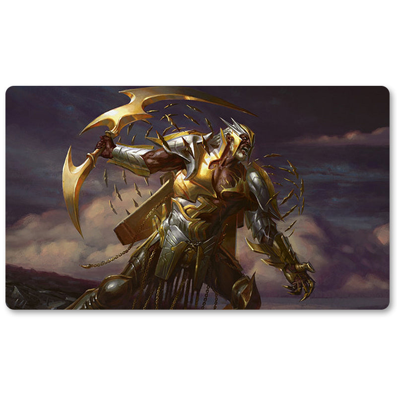 Board Game Peripheral- Mirran Crusader  -MTG Playmat Size 23.6X13.7in Play mats Compatible for TCG RPG CCG Trading Card Game