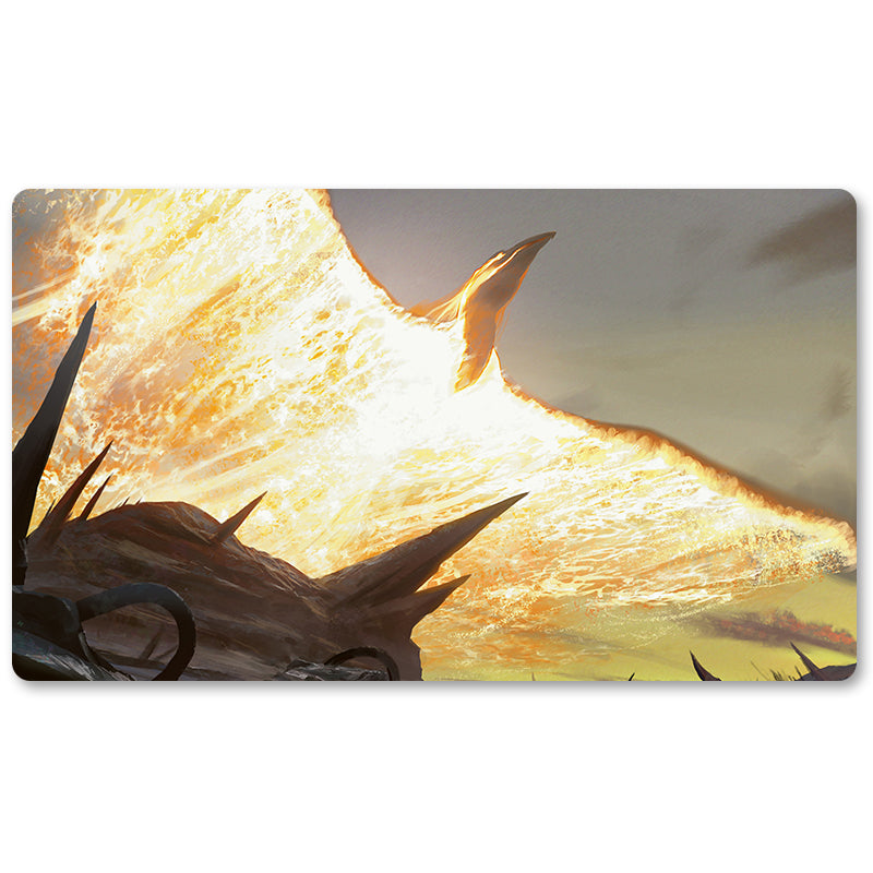 Board Game Peripheral- Kuldotha Phoenix  -MTG Playmat Size 23.6X13.7in Play mats Compatible for TCG RPG CCG Trading Card Game