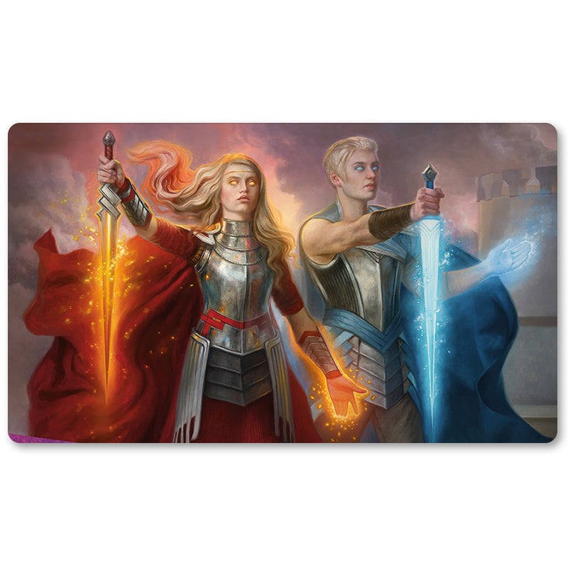 Magic The Gathering Peripheral- THE ROYAL SCIONS -MTG Playmat Size 23.6X13.7in Play mats Compatible for TCG RPG CCG Trading Card Game