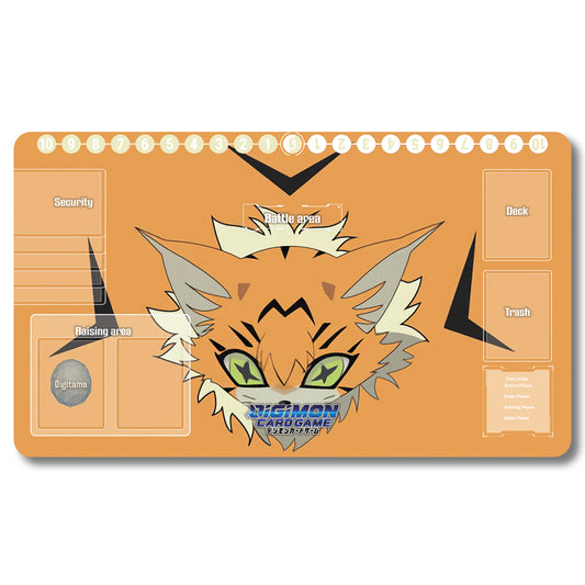 Board Game Meicoomon Playmat - Digimon Size 23.6X13.7in Play mats Compatible for TCG DTCG CCG Trading Card Game