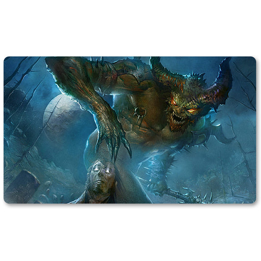 Board Game Peripheral- Treacherous Pit Dweller -MTG Playmat Size 23.6X13.7in Play mats Compatible for TCG RPG CCG Trading Card Game