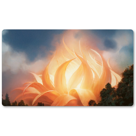 Board Game Peripheral- Sunpetal Grove -MTG Playmat Size 23.6X13.7in Play mats Compatible for TCG RPG CCG Trading Card Game