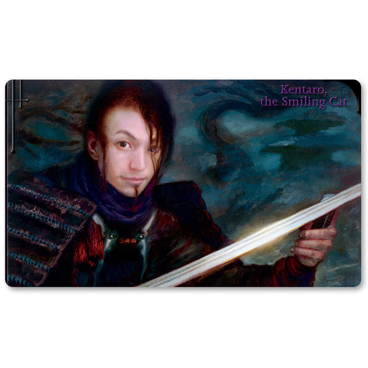 Magic The Gathering Peripheral- Kentaro, The Smiling Cat  -MTG Playmat Size 23.6X13.7in Play mats Compatible for TCG RPG CCG Trading Card Game