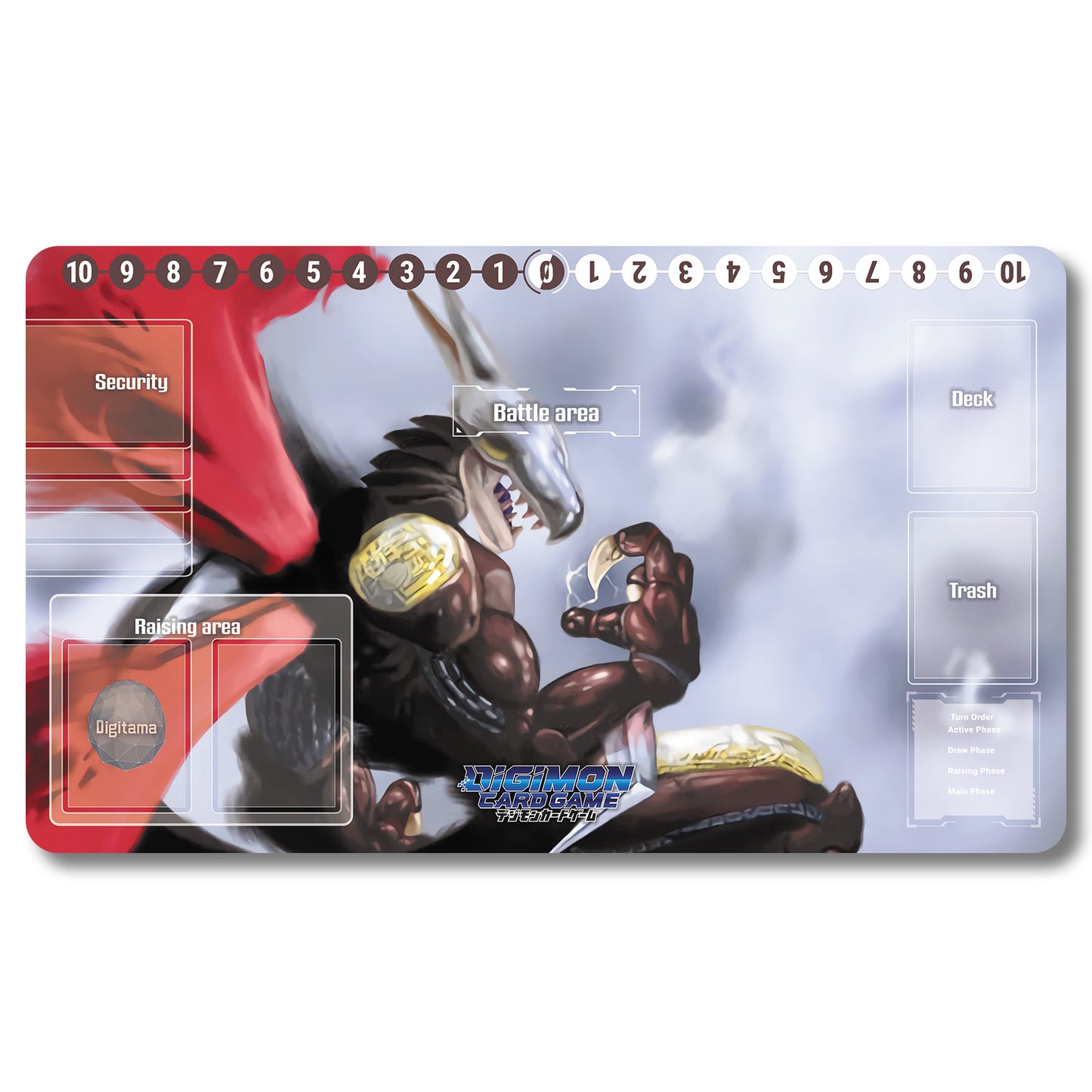 Digimon Peripheral - 30536587- Digimon Playmat Size 23.6X13.7in Play mats Compatible for TCG DTCG CCG Trading Card Game